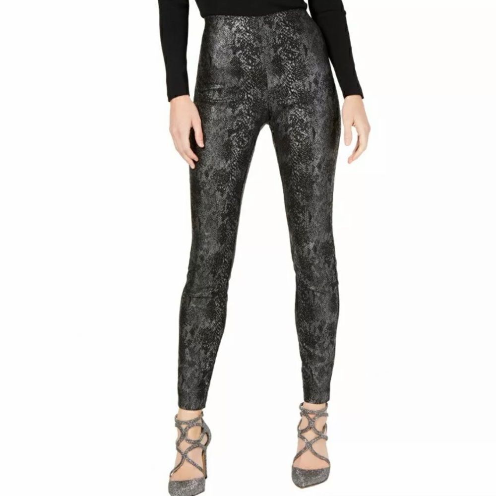 INC Snake Print Mid Rise Skinny Pants
